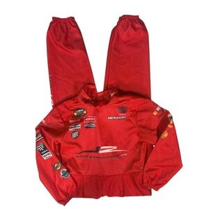 Vintage Dale Earnhardt Red Racing Suit with Logo Patches